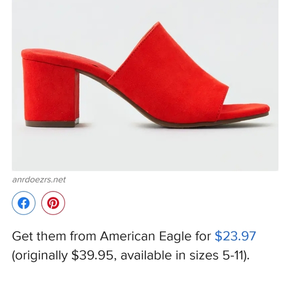 AE 👡 Block Heel Sandals - Picture 3 of 3